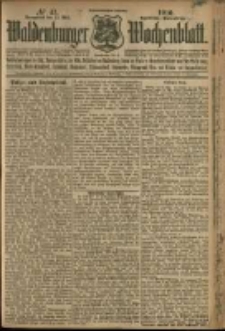 Waldenburger Wochenblatt, Jg. 56, 1910, nr 41