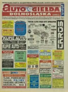Auto Giełda Dolnośląska : regionalna gazeta ogłoszeniowa, 1999, nr 72 (600) [10.09]