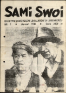 Sami Swoi : biuletyn samorządu lokalnego w Lubomierzu, 1992, nr 1