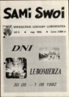 Sami Swoi : miesięcznik lokalny Lubomierza, 1992, nr 5