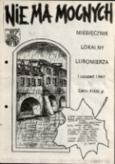 Nie ma mocnych : miesięcznik lokalny Lubomierza, 1992, [nr 2 (7)]