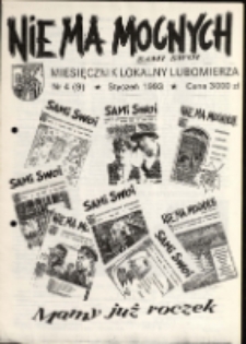 Nie ma mocnych : Sami Swoi : miesięcznik lokalny Lubomierza, 1993, nr 4 (9)