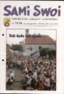 Sami Swoi : miesięcznik lokalny Lubomierza, 1999, nr 73-74