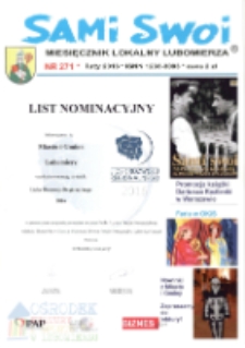 Sami Swoi : miesięcznik lokalny Lubomierza, 2016, nr 271 [Dokument elektroniczny]