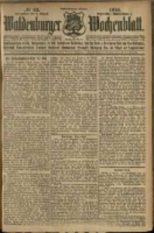Waldenburger Wochenblatt, Jg. 56, 1910, nr 63