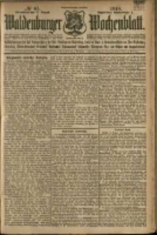 Waldenburger Wochenblatt, Jg. 56, 1910, nr 65
