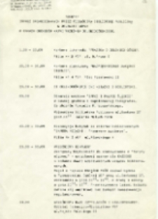 Program imprez organizowanych przez Wojewódzką Bibliotekę Publiczną w Jeleniej Górze w ramach obchodów XXXVI Września Jeleniogórskiego [Dokument Życia Społecznego]