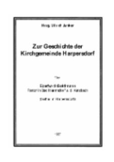 Zur Geschichte der Kirchgemeinde Harpersdorf [Dokument elektroniczny]