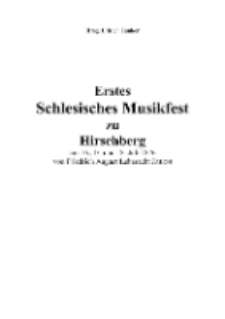 Erstes Schlesisches Musikfest zu Hirschberg am 16., l7. und 18. Juli 1876 [Dokument elektroniczny]