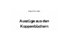 Auszüge aus den Koppenbüchern [Dokument elektroniczny]