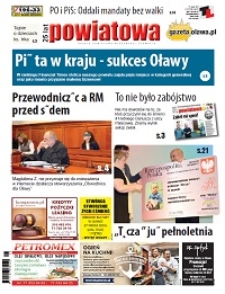 Gazeta Powiatowa - Wiadomości Oławskie, 2015, nr 12