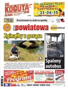 Gazeta Powiatowa - Wiadomości Oławskie, 2015, nr 25