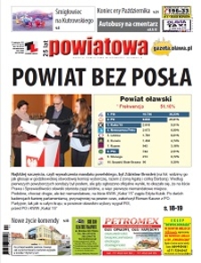 Gazeta Powiatowa - Wiadomości Oławskie, 2015, nr 44