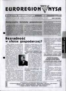 Euroregion Nysa : biuletyn informacyjny Stowarzyszenia Gmin Polskich Euroregionu Nysa, 2002, nr 50-51