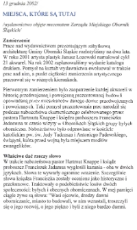 Zapowiedź i promocja wydawnictwa "Miejsca, które są tutaj", 13.12.2002 r.