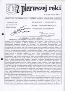Z Pierwszej Ręki : biuletyn informacyjny Urzędu Gminy Oborniki Śląskie, 1997, nr 25 (50)