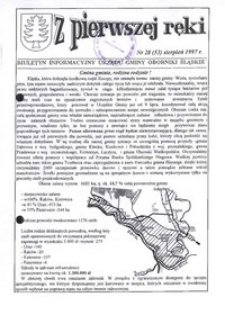 Z Pierwszej Ręki : biuletyn informacyjny Urzędu Gminy Oborniki Śląskie, 1997, nr 28 (53)