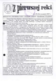 Z Pierwszej Ręki : biuletyn informacyjny Urzędu Gminy Oborniki Śląskie, 1997, nr 29 (54)