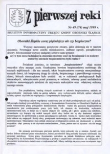 Z Pierwszej Ręki : biuletyn informacyjny Urzędu Gminy Oborniki Śląskie, 1999, nr 49 (74)