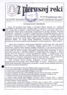 Z Pierwszej Ręki : biuletyn informacyjny Urzędu Gminy Oborniki Śląskie, 1999, nr 53 (78)
