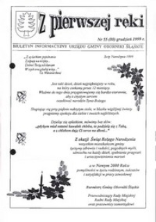 Z Pierwszej Ręki : biuletyn informacyjny Urzędu Gminy Oborniki Śląskie, 1999, nr 55 (80)