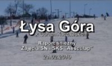 Łysa Góra w Górach Kaczawskich : raport śnieżny. Zajęcia SN i SKS "Aesculap" [Film]