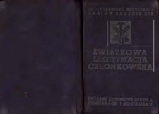 Legitymacja członka Związku Zawodowego Pracowników Kolejowych Rzeczypospolitej Polskiej Józefa Misiorka, 27 czerwca 1949 r.