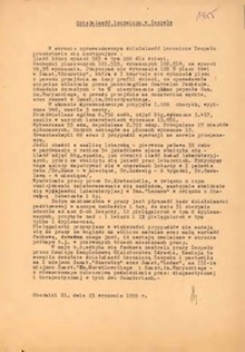 Sprawozdanie z działalności leczniczej Państwowego Zespołu Sanatoriów Przeciwgruźliczych w Obornikach Śląskich za 1955 r.