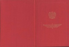 Dokument złotej odznaki „Przodujący kolejarz” dla Tadeusza Wereszki, 9.09.1983 r.