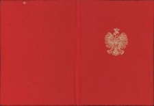 Legitymacja Krzyża Armii Krajowej nadanego przez Prezydenta RP Tadeuszowi Wereszce, 4.04.1995 r.
