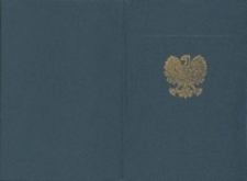 Legitymacja srebrnej odznaki „Za zasługi dla transportu Polskiej Rzeczypospolitej Ludowej” przyznanej Tadeuszowi Wereszce przez ministra komunikacji, 10.09.1982 r.