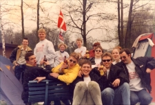 46. Światowy Młodzieżowy Zlot Campingu i Caravaningu w Obornikach Śląskich, miasteczko namiotowe Duńczyk&oacute;w, 16.04.1998 r. (fot. 14) [Dokument ikonograficzny]