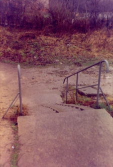 Osiedle Spółdzielni Mieszkaniowej Lokatorsko-Własnościowej w Trzebnicy przy ul. M. Skłodowskiej-Curie w Obornikach Śląskich, 1997 r. (fot. 5) [Dokument ikonograficzny]
