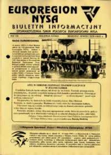 Euroregion Nysa : biuletyn informacyjny Stowarzyszenia Gmin Polskich Euroregionu Nysa, 1995, nr 18