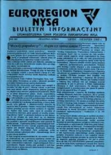 Euroregion Nysa : biuletyn informacyjny Stowarzyszenia Gmin Polskich Euroregionu Nysa, 1995, nr 20