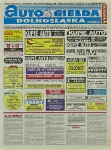 Auto Giełda Dolnośląska : regionalna gazeta ogłoszeniowa, 2000, nr 19 (649) [7.03]