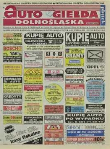 Auto Giełda Dolnośląska : regionalna gazeta ogłoszeniowa, 2000, nr 22 (652) [17.03]