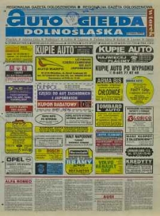 Auto Giełda Dolnośląska : regionalna gazeta ogłoszeniowa, 2000, nr 27 (657) [4.04]