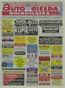 Auto Giełda Dolnośląska : regionalna gazeta ogłoszeniowa, 2000, nr 38 (667) [12.05]