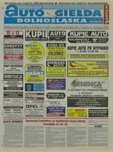 Auto Giełda Dolnośląska : regionalna gazeta ogłoszeniowa, 2000, nr 47 (676) [13.06]