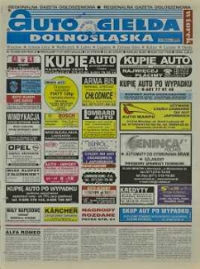Auto Giełda Dolnośląska : regionalna gazeta ogłoszeniowa, 2000, nr 55 (684) [11.07]