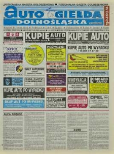 Auto Giełda Dolnośląska : regionalna gazeta ogłoszeniowa, 2000, nr 63 (692) [8.08]