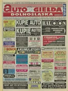 Auto Giełda Dolnośląska : regionalna gazeta ogłoszeniowa, 2000, nr 70 (698) [1.09]