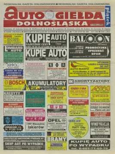 Auto Giełda Dolnośląska : regionalna gazeta ogłoszeniowa, 2000, nr 72 (700) [8.09]