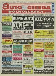 Auto Giełda Dolnośląska : regionalna gazeta ogłoszeniowa, 2000, nr 74 (702) [15.09]