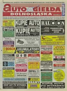 Auto Giełda Dolnośląska : regionalna gazeta ogłoszeniowa, 2000, nr 78 (706) [29.09]
