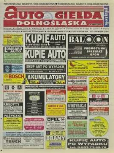 Auto Giełda Dolnośląska : regionalna gazeta ogłoszeniowa, 2000, nr 80 (708) [6.10]