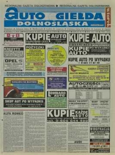 Auto Giełda Dolnośląska : regionalna gazeta ogłoszeniowa, 2000, nr 85 (713) [24.10]