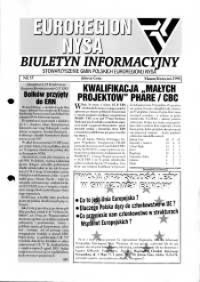 Euroregion Nysa : biuletyn informacyjny Stowarzyszenia Gmin Polskich Euroregionu Nysa, 1998, nr 35