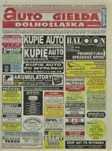 Auto Giełda Dolnośląska : regionalna gazeta ogłoszeniowa, 2000, nr 86 (714) [27.10]